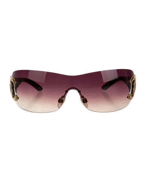 chanel purple shield sunglasses|chanel rimless sunglasses women.